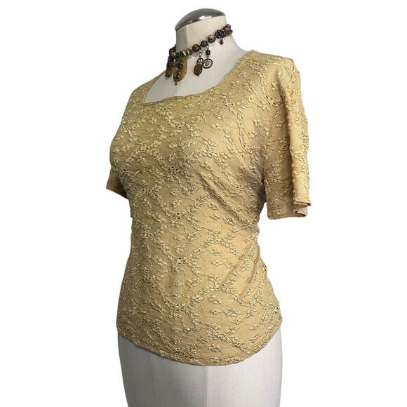 Vintage E.K. Designs 90s Victorian Style Floral Delicate Blouse - Picture 5 of 13